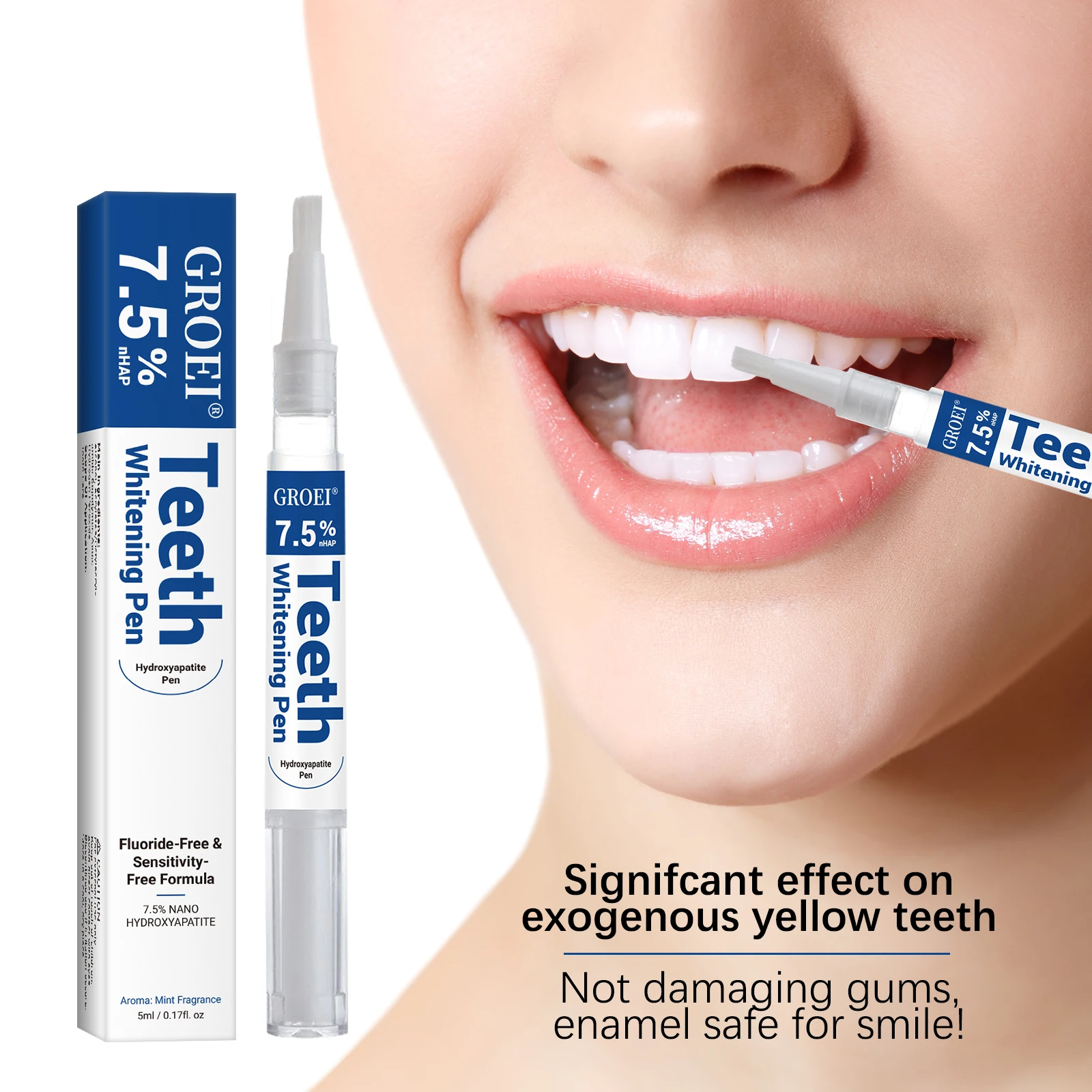 Teeth Whitening Gel Peroxide - ヒドロキシアパタイト歯のホワイトニングペンまばゆい白いステインリムーバージェルペン口腔健康クリーニング明るく笑顔歯の衛生ケア