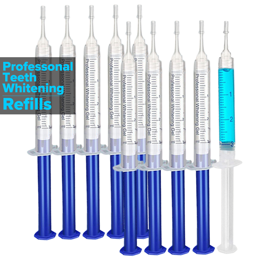 Teeth Whitening Gel Peroxide - 歯のホワイトニングジェル詰め替えシリンジ歯の漂白ジェルインビザラインスタイルトレイ用漂白剤歯科グレード歯のホワイトニング剤ホワイトキット
