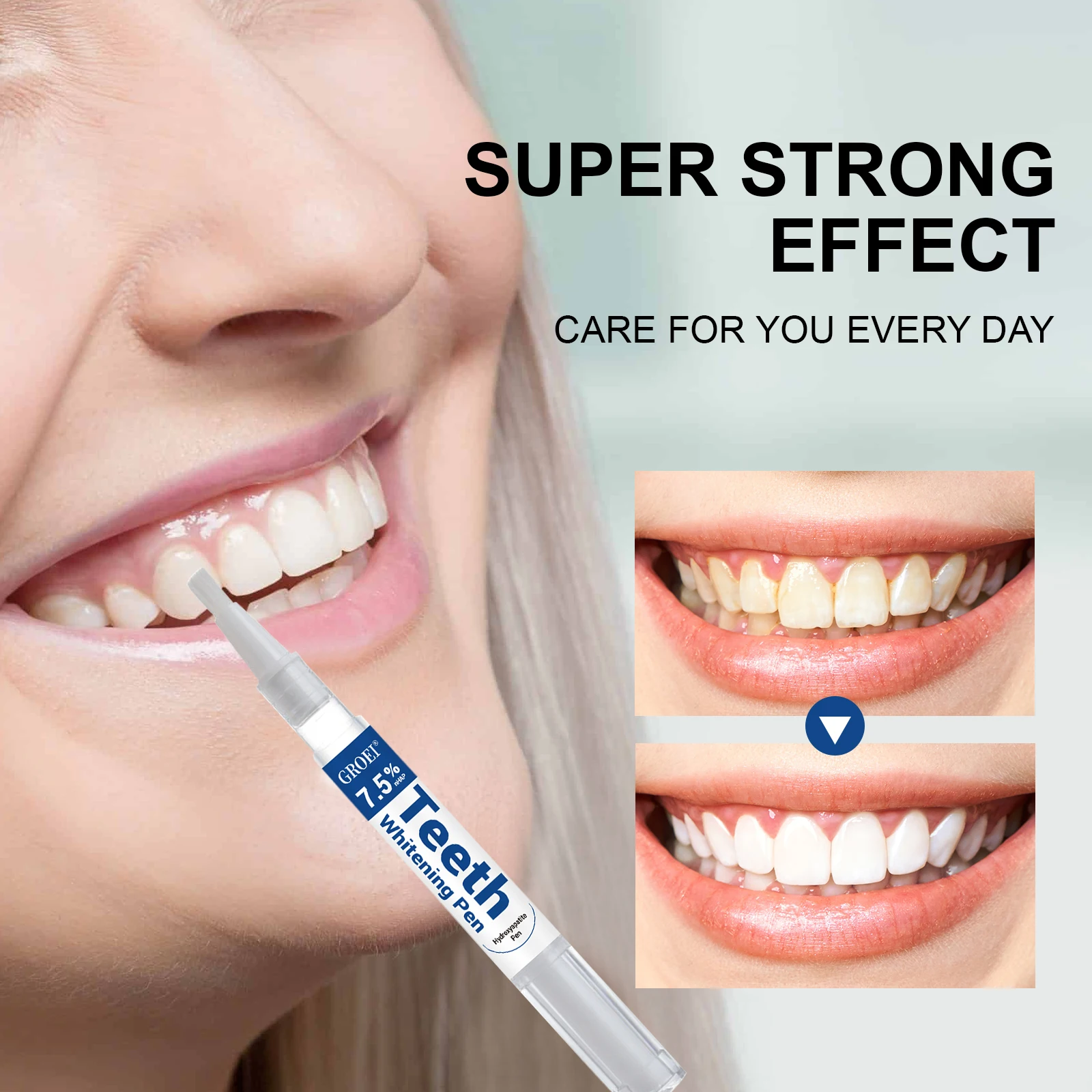 ヒドロキシアパタイト歯のホワイトニングペンまばゆい白いステイ - Teeth Whitening Gel Peroxide のレビューと価格