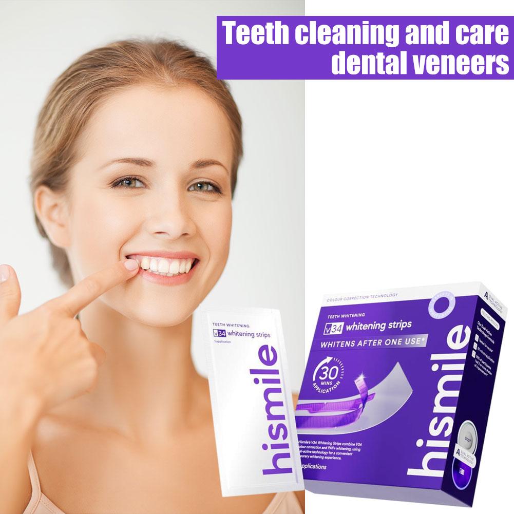 紫色の歯のホワイトニングストリップ 明るく白い歯を取り戻す  - Teeth Whitening Strips のレビューと価格