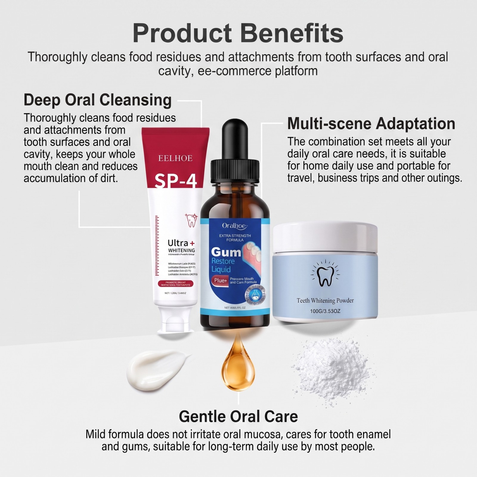 オーラルケアコンボセット ホワイトニング歯磨き粉 マウスウォ - Teeth Whitening Gel Peroxide のレビューと価格