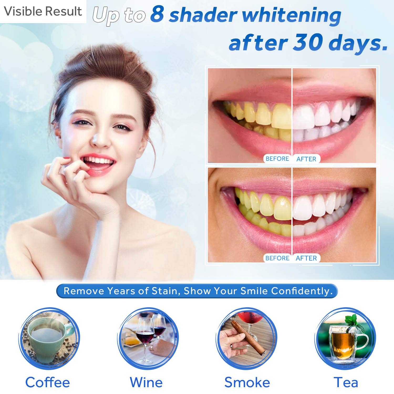歯のホワイトニングジェル詰め替えシリンジ歯の漂白ジェルインビ - Teeth Whitening Gel Peroxide のレビューと価格
