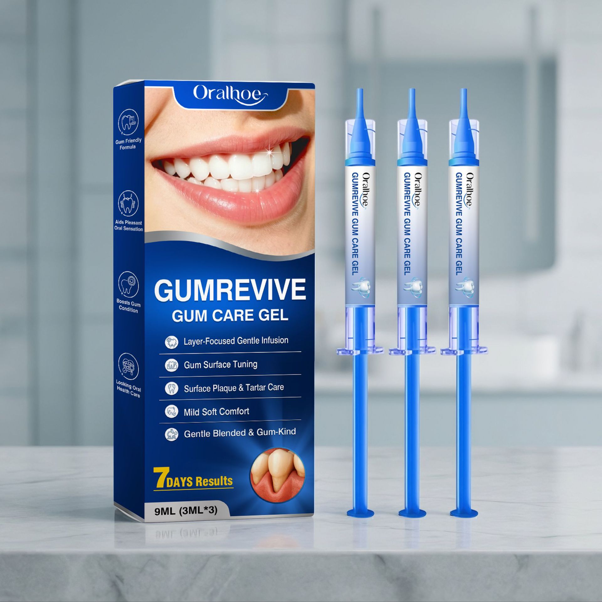 オーラルケアジェル 3個入り歯茎洗浄シリンジキット、毎日の家 - Teeth Whitening Gel Peroxide のレビューと価格